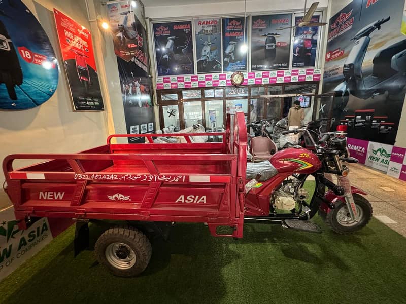 New asia 100cc loader rickshaw with power gear 1500kg weight capacity 2