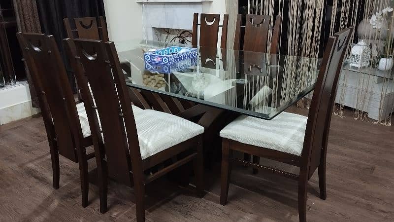 Dining table with 6 tables Shesham 7