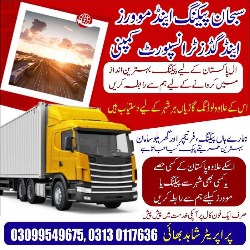 Packers & Movers/House Shifting/Loading /Goods Transport rent services 0