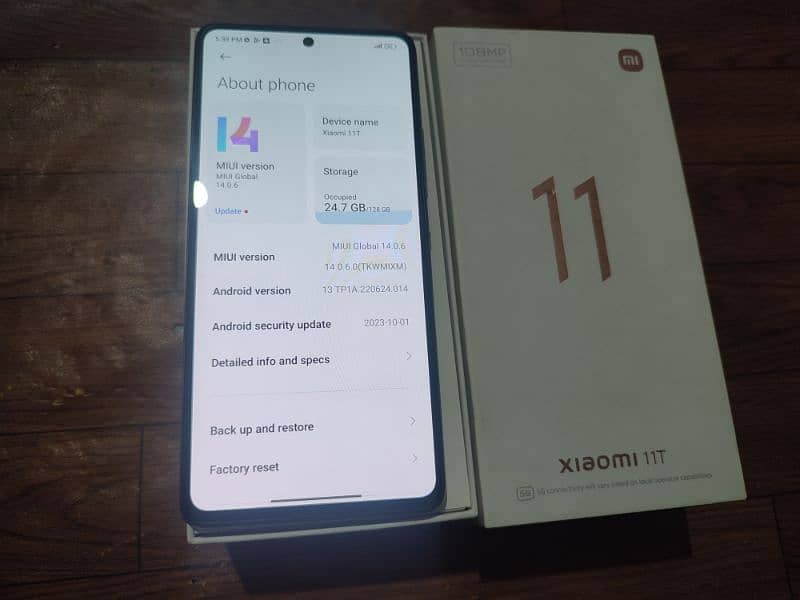 Xiaomi Mi11t urgent sale box charger complete 7