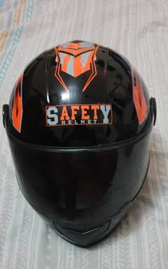 3 Days Used Bike Helmet [Black Orange Color]