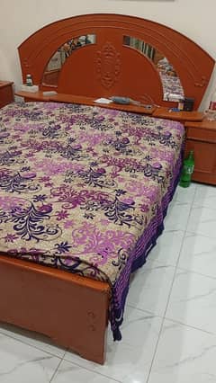 wood bed set for sale