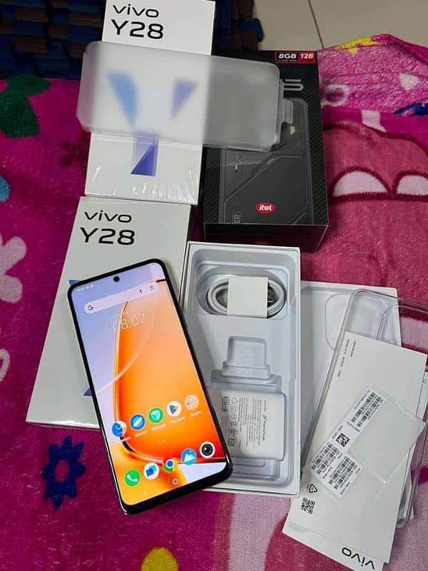 vivo y28 8/128 GB 03240537819 my WhatsApp number 0