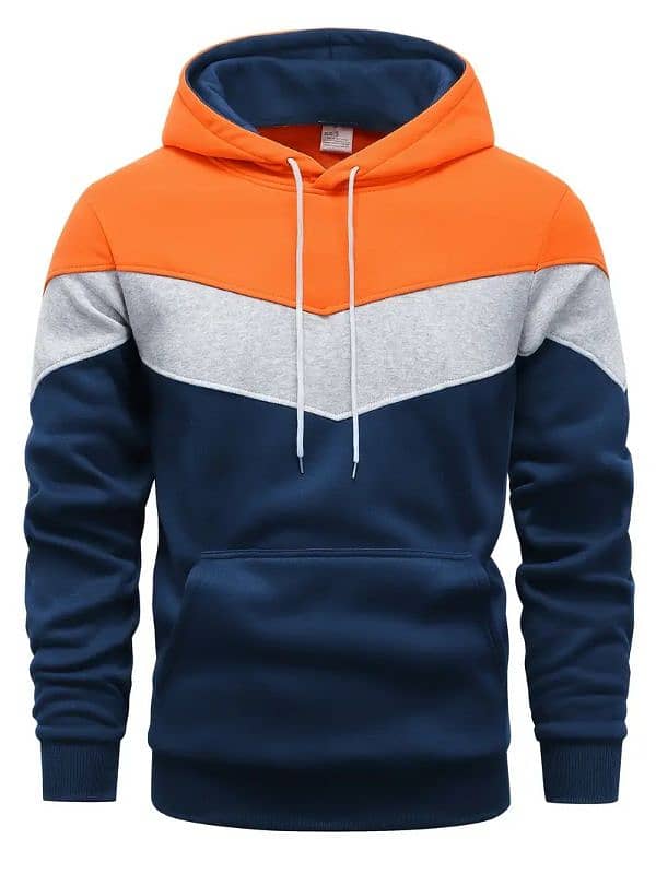 Men's Color Block Hoodie - Casual Graphics design Pullover 0