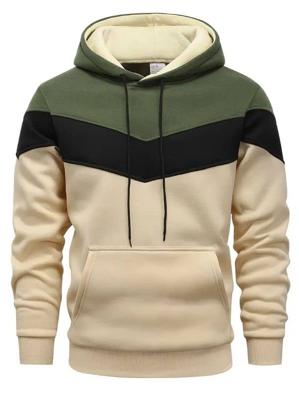 Men's Color Block Hoodie - Casual Graphics design Pullover 7