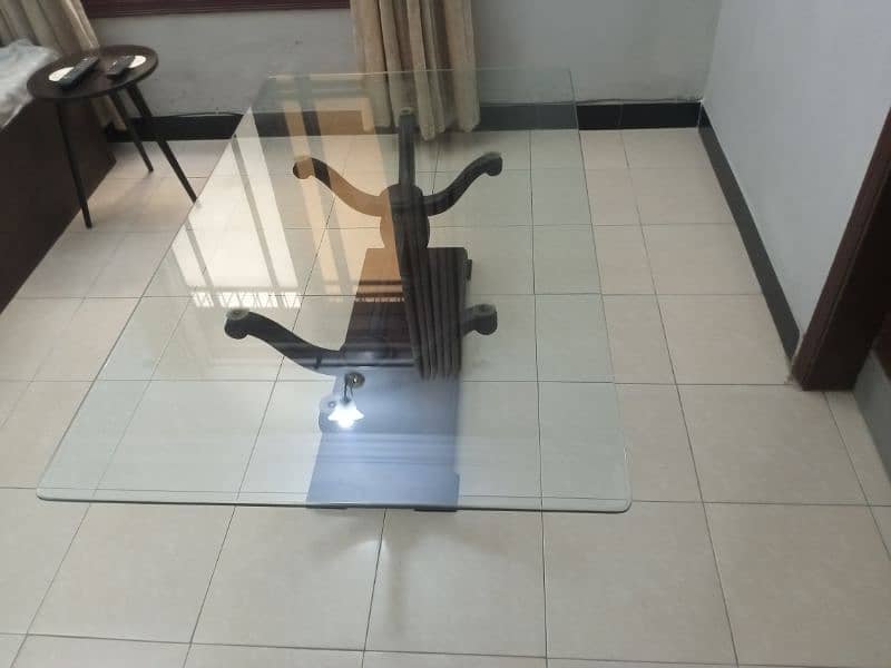 Center table 3ft x 5ft glass 10 m. m 2