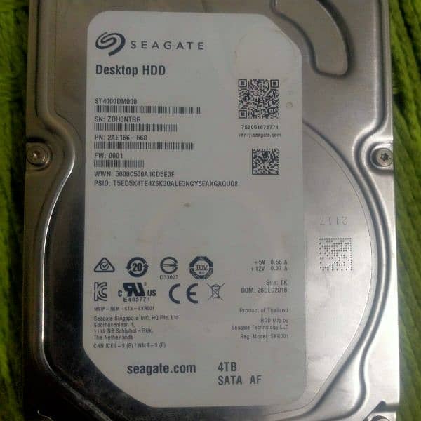 seagate 4 tb desktop hard disk model skr001 1