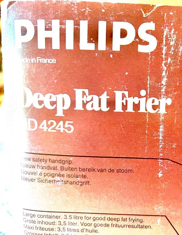 Philips electric deep fryer 0