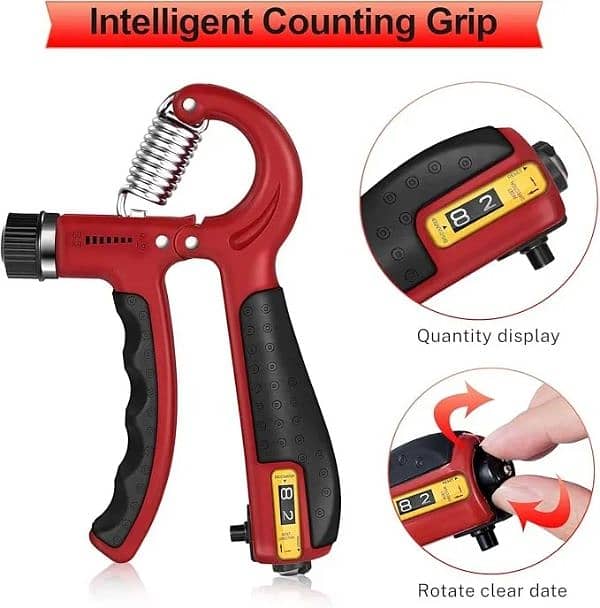 Automatic Counting Hand Gripper Adjustable Resistance 0