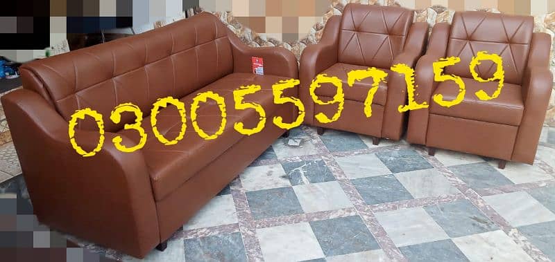 five seater sofa set single desgn chair table office desk center use 9