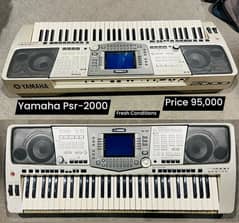 Yamaha Psr-2000 keyboard piano we have have big range of pianos