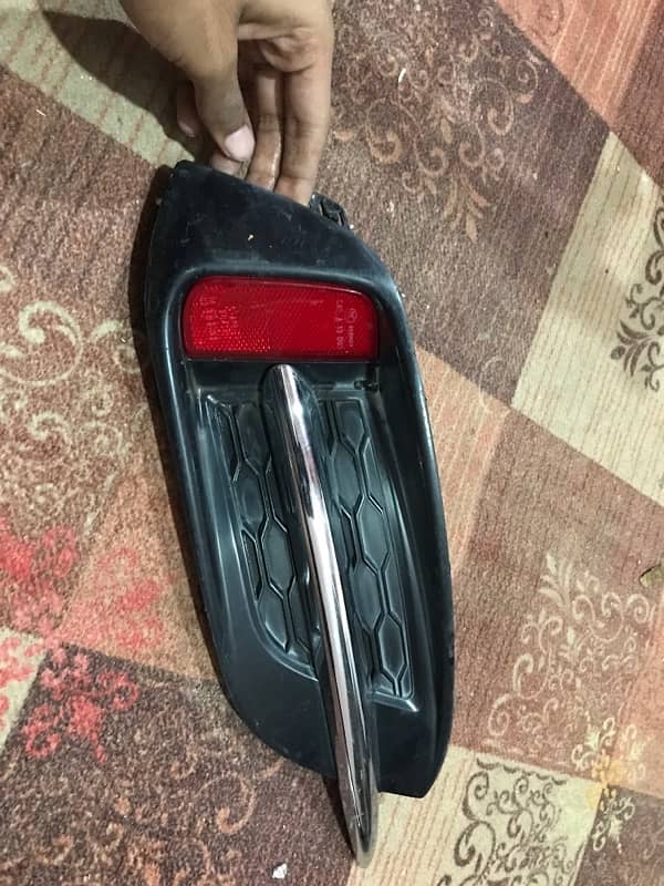 civic front and back bumper reflector 1