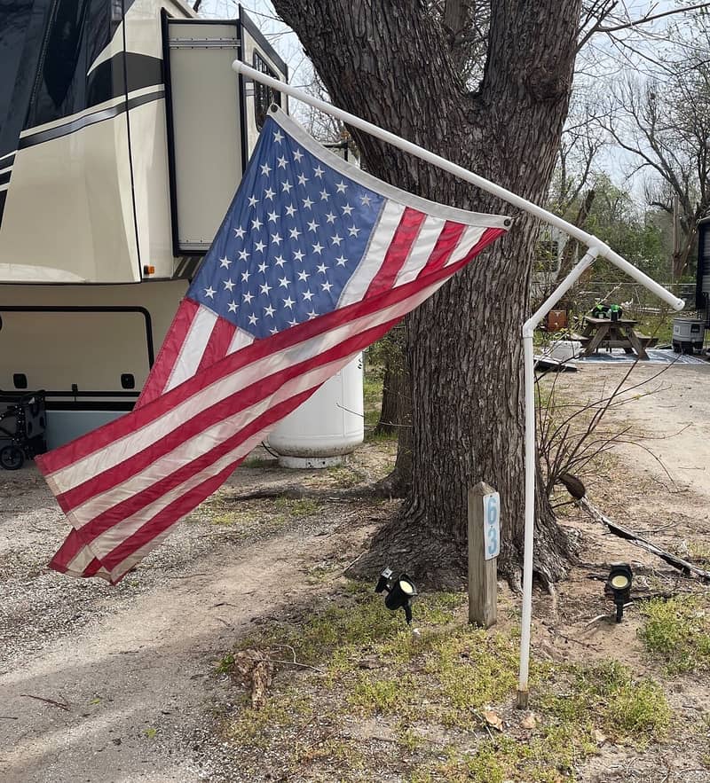 Pakistan flag + rod for bike , USA Flag 12