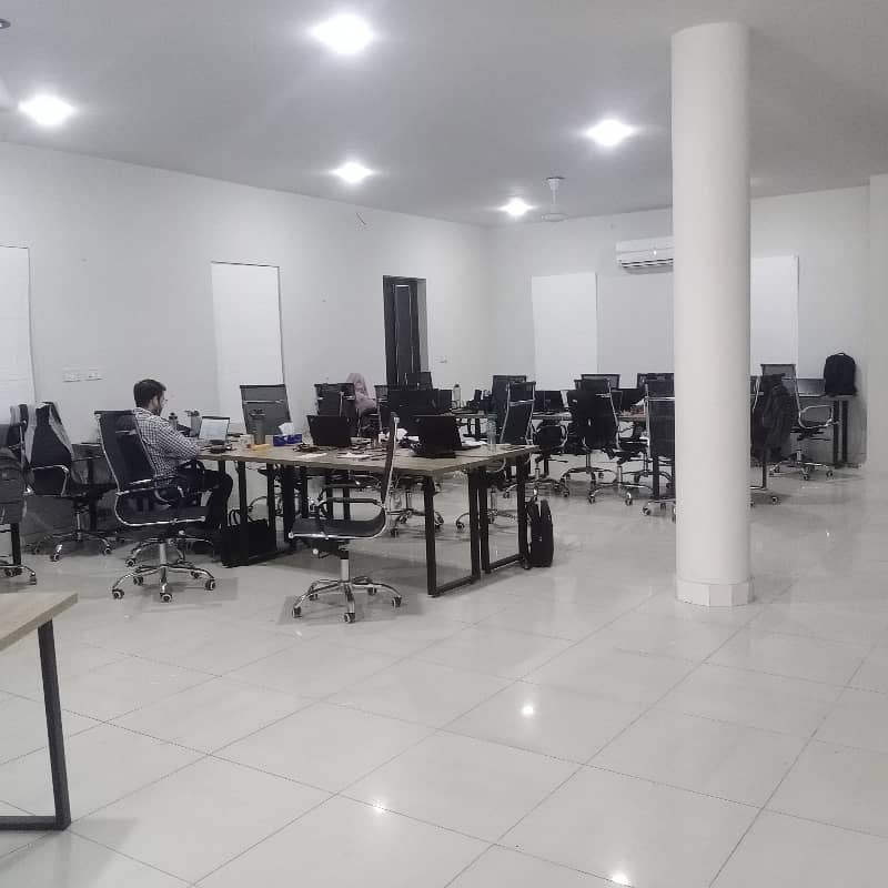 Commercial Semi Furnished Floor Available For Software House and Cooperate Office. 20