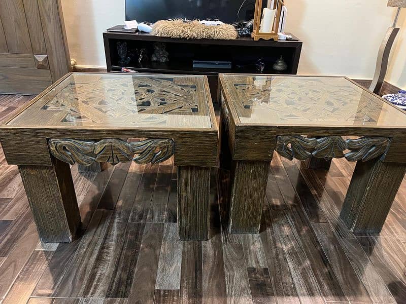 Center table with 2 small tables for sale 1