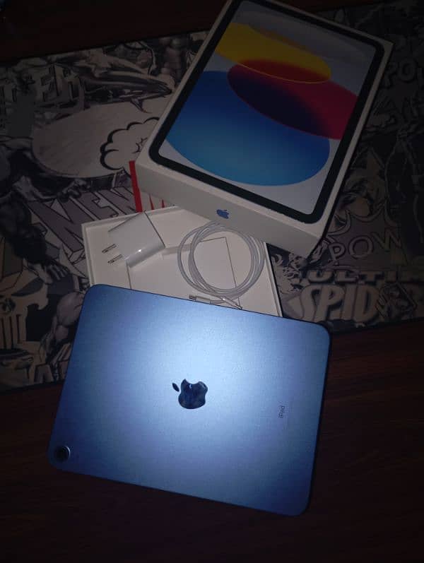 iPad 10 with 11 months Apple warranty | Blue color 64 GB 5