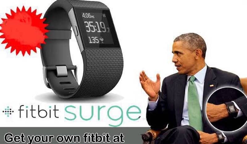 Fitbit Surge GPS tracking Watch - used by Imran Khan & Barak Obama 4