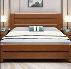 Double bed/King size bed/Dressing table/Bed set/Wooden bed/Furniture