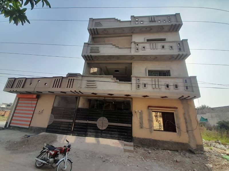 9 Marla Property Including 5 Marla Triple Storey House With 4 Shops Available For Sale In Lalazar2 1