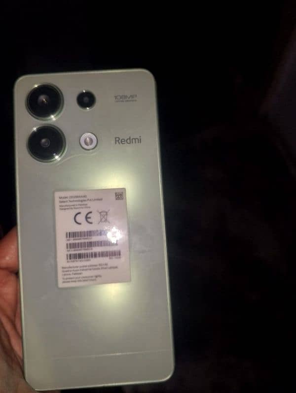 redmi note 13 with box charger bilkul new condation 0