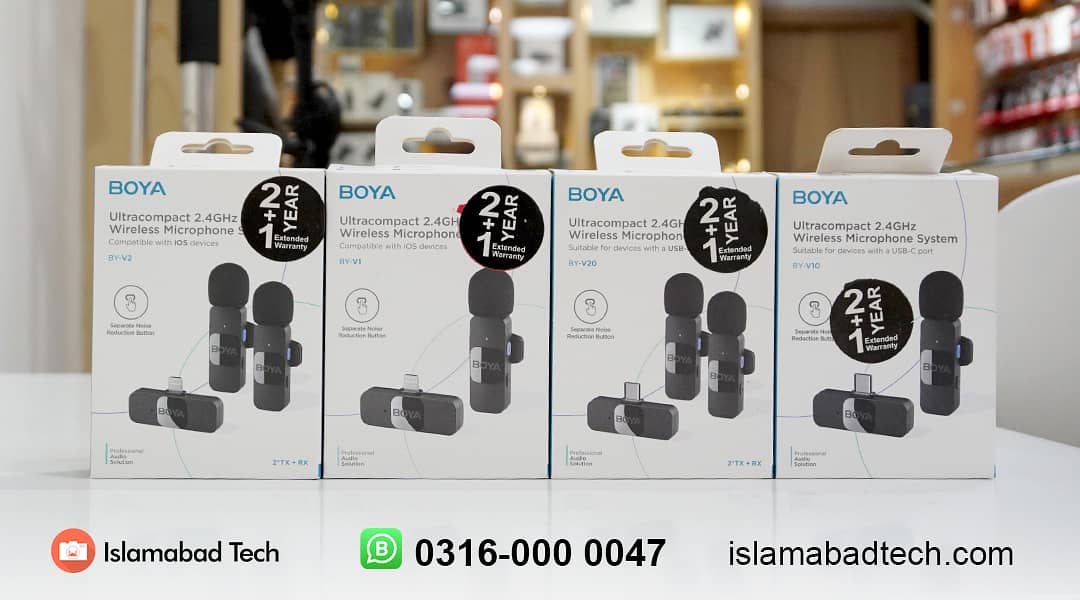 Boya Wireless Mics for iPhone & Android (3 Years Warranty) 0