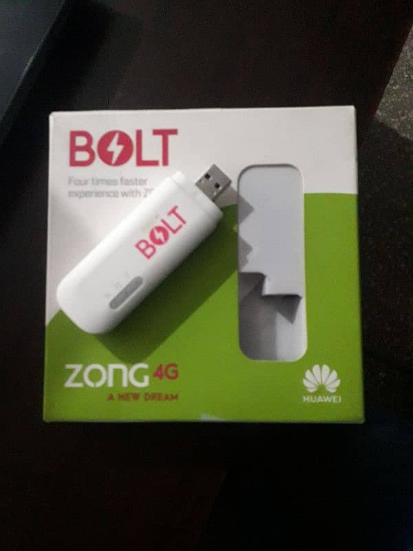 zong bolt 4g device with box urgent sale 1