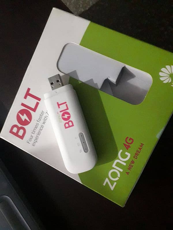 zong bolt 4g device with box urgent sale 2