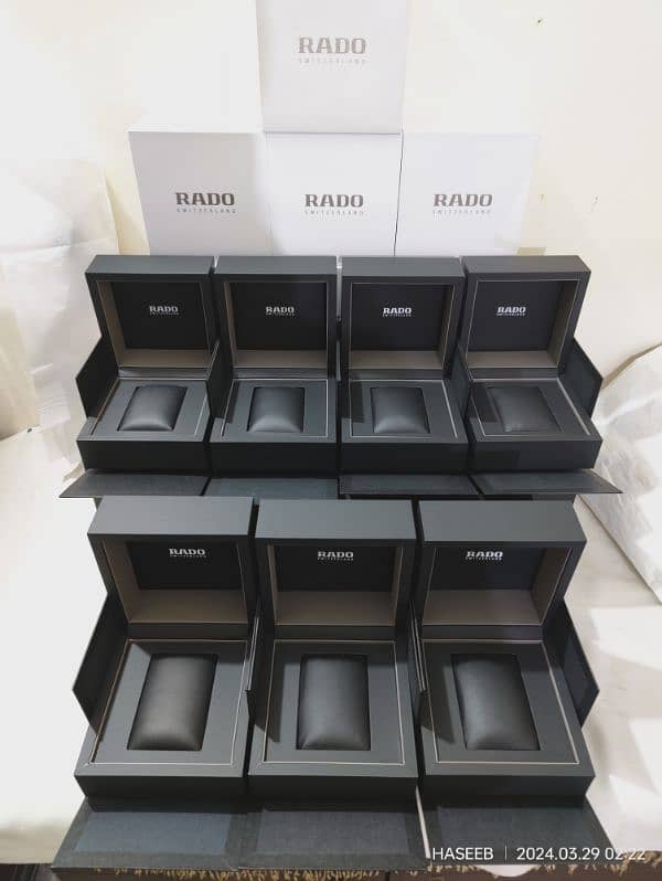 RADO WATCHES ORIGINAL BOXES New Model WHITE AND BLACK AVAILABLE 1