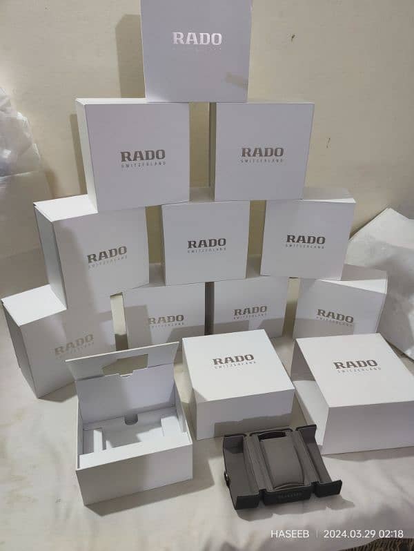 RADO WATCHES ORIGINAL BOXES New Model WHITE AND BLACK AVAILABLE 2