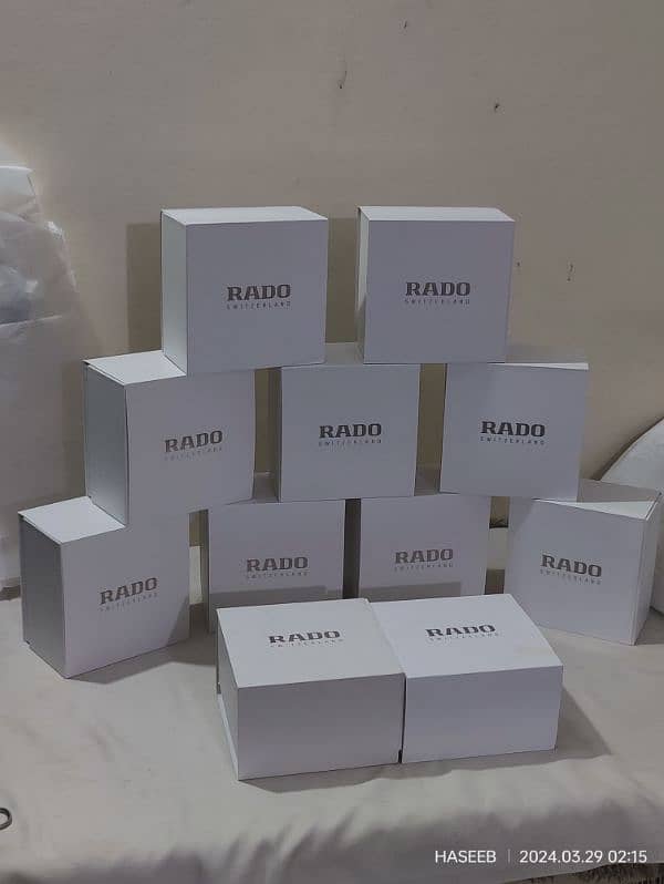 RADO WATCHES ORIGINAL BOXES New Model WHITE AND BLACK AVAILABLE 4