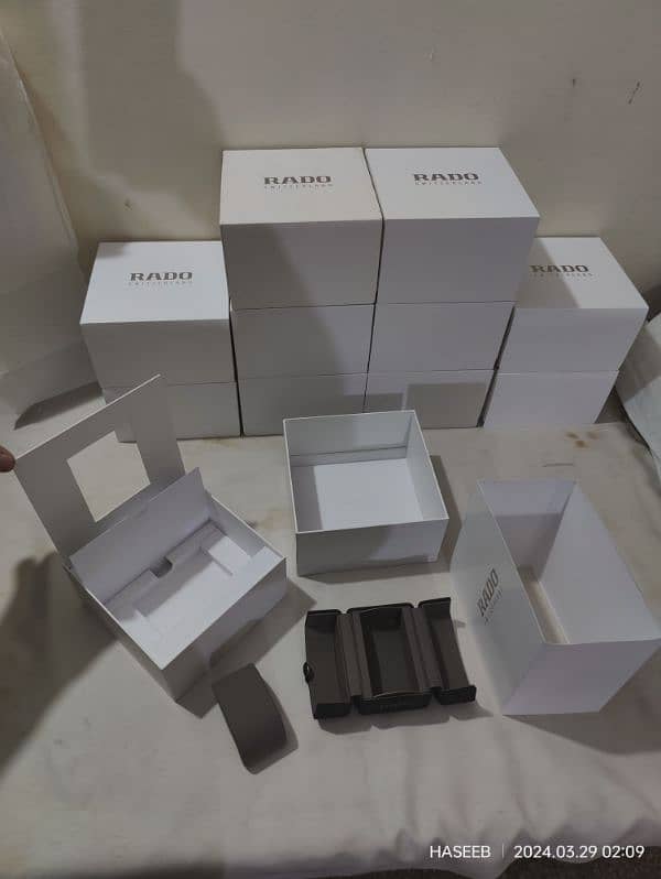 RADO WATCHES ORIGINAL BOXES New Model WHITE AND BLACK AVAILABLE 7