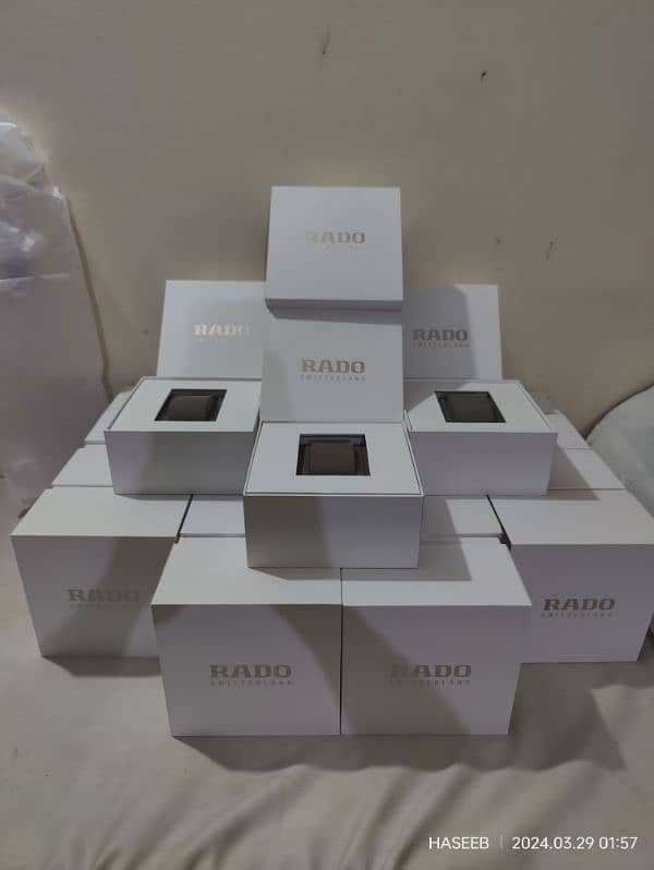 RADO WATCHES ORIGINAL BOXES New Model WHITE AND BLACK AVAILABLE 9