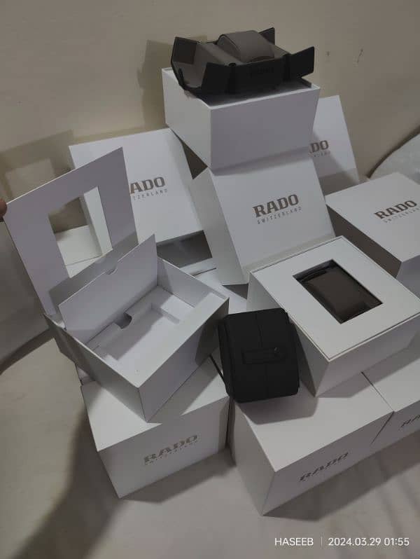 RADO WATCHES ORIGINAL BOXES New Model WHITE AND BLACK AVAILABLE 10