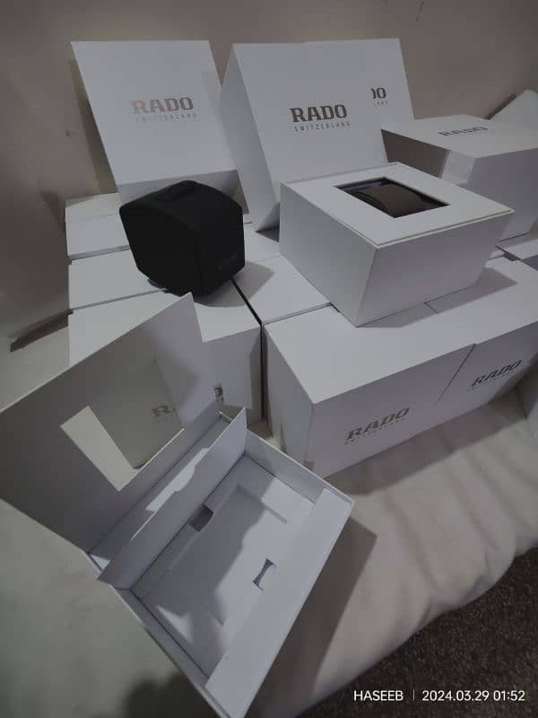 RADO WATCHES ORIGINAL BOXES New Model WHITE AND BLACK AVAILABLE 14