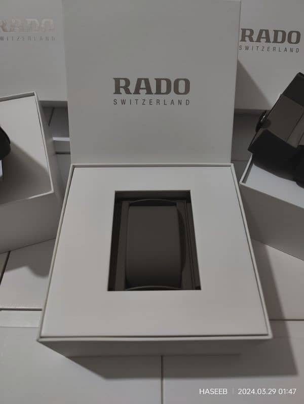 RADO WATCHES ORIGINAL BOXES New Model WHITE AND BLACK AVAILABLE 19