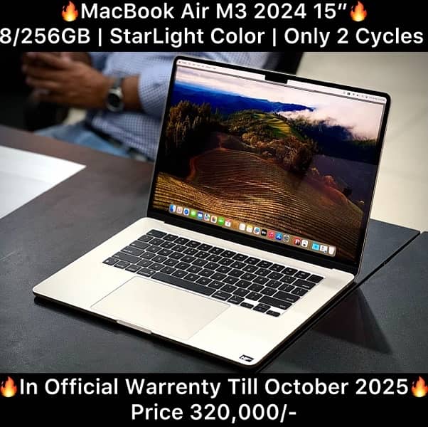 Macbook Air M3 15 inch 8GB 256GB 2024 0