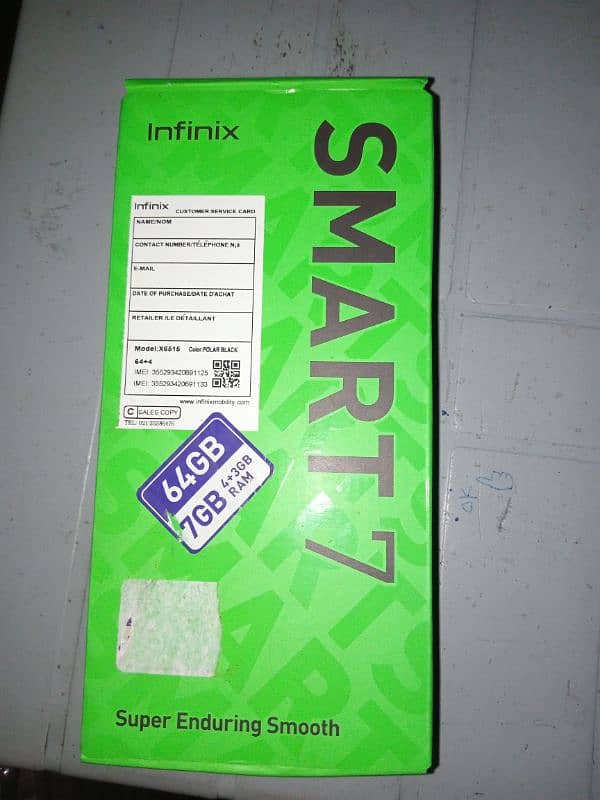 Infinix smart 7 64/4 2