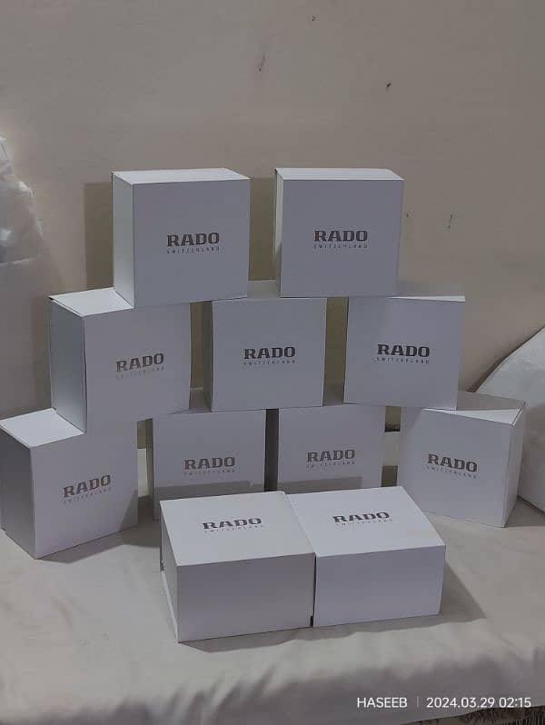 RADO WATCHES ORIGINAL BOXES New Model WHITE AND BLACK AVAILABLE 5