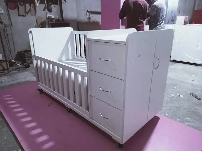 Baby cot / Baby beds / Kid wooden cot / Baby bunk bed / Kids furniture 5