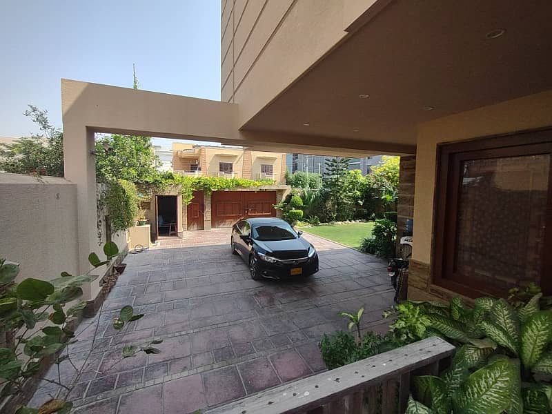 defence 1000 yards semi furnished bungalow for rent with basement swimming pool 23