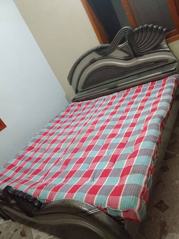 Double bed almari with iron trolley 6