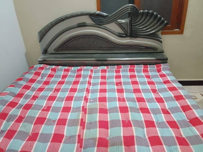 Double bed almari with iron trolley 8