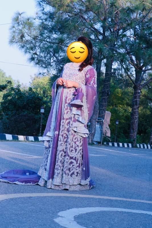 walima dress with long tale 2