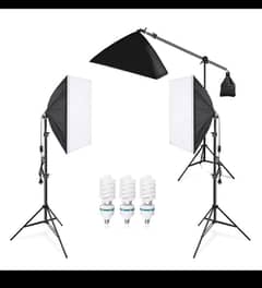 3 Point Light Fluorescent Studio Lighting Kit