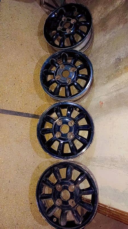 Alloy rims imported 13inch Cultus Charde Khyber 7