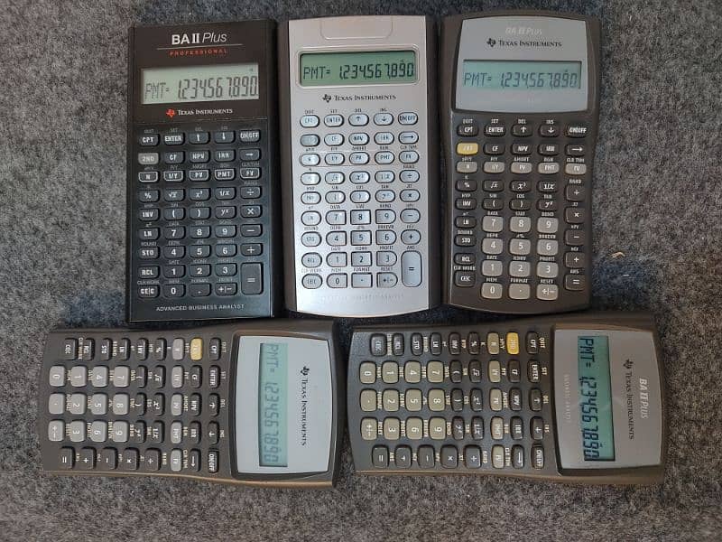 HP CASIO SHARP FINANCIAL CALCULATOR BA2 PLUS TEXAS INSTRUMENTS 2