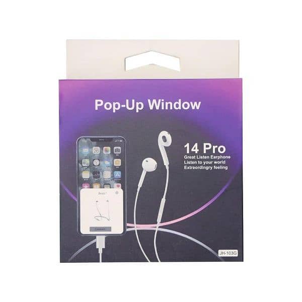 pop_up window 14 pro Handsfree 1