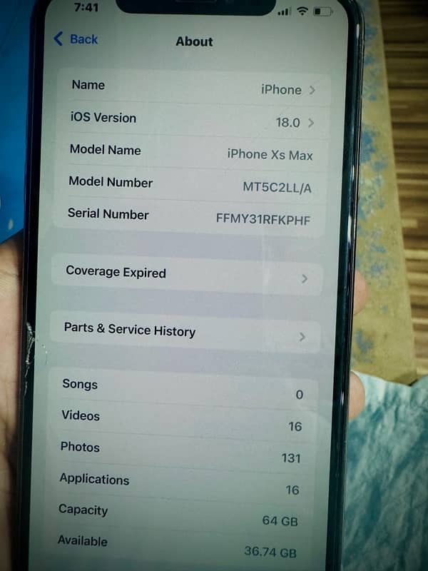 Iphone XS MAX PTA Approved 7