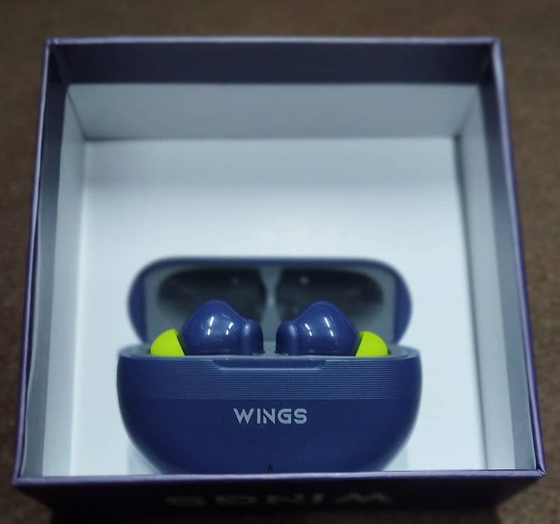 BlueTooth Wireless Earbuds WINGS Flobuds 325 High Fidelity 1Mm Drivers 7