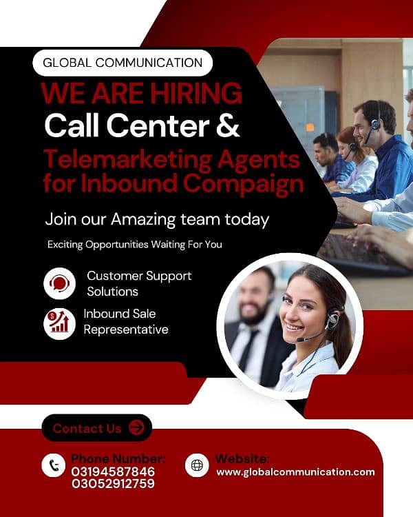 Customer Service & Telemarketing Agent for inbound campaign 0